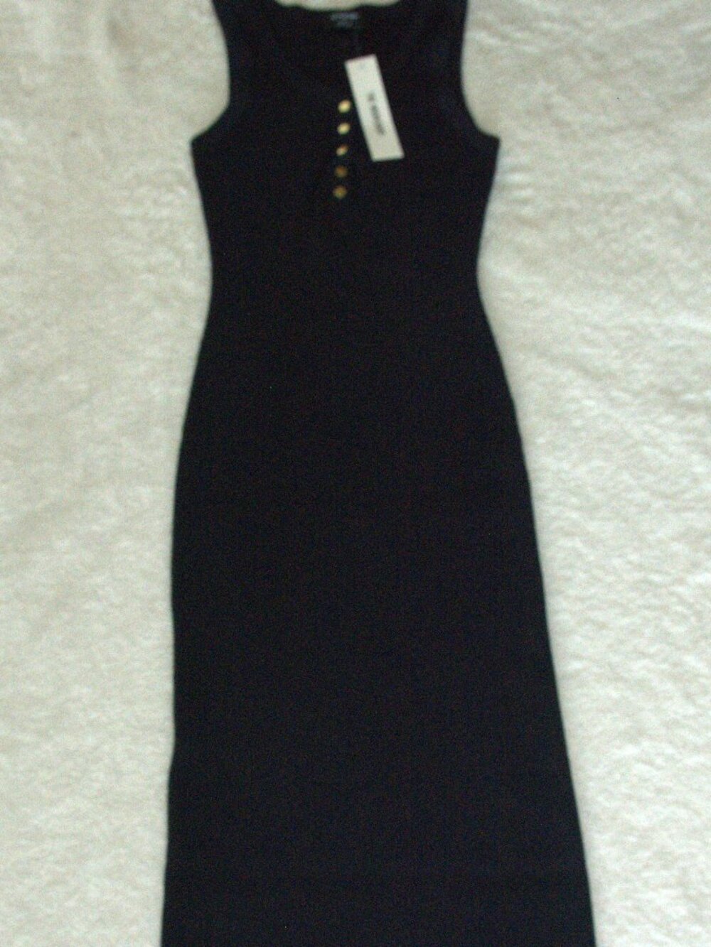 The Workshop Sleeveless Bodycon Maxi Dress Navy Blue size Medium